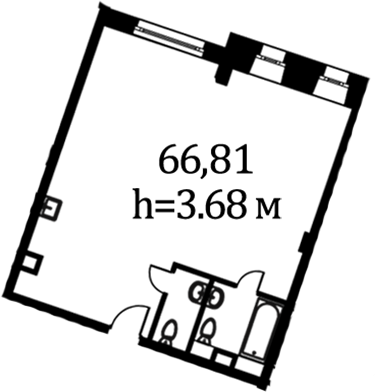 Апартаменты 66.81 м²